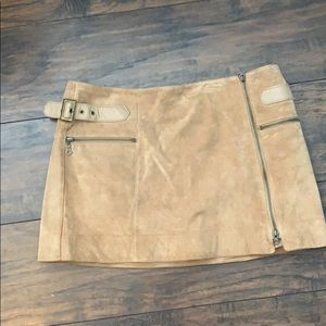 Suede mini skirt Bebe